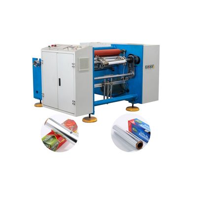 食品製造工場 半自動 電動 3kw 2 シャフト アルミニウムホイル リウインダー