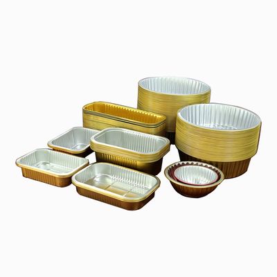 食品輸送のための最大直径の使い捨てアルミホイルコンテナをカスタマイズする