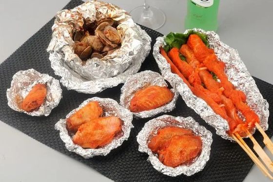 便利な食品包装のための個別化された幅とロゴ アルミホイルポップアップシート