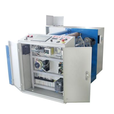 2本駅半自動ストレッチフィルムとチョコレートアルミホイルリワイディングマシン 3kw