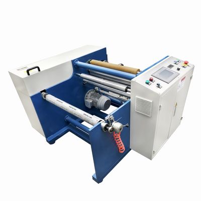 2本駅半自動ストレッチフィルムとチョコレートアルミホイルリワイディングマシン 3kw