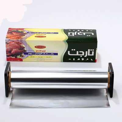 300mm ヘビー デューティ 8011 プリント カラーフル キッチン シルバー アルミニウムホイルロール 包装用