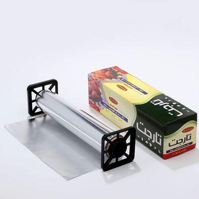300mm ヘビー デューティ 8011 プリント カラーフル キッチン シルバー アルミニウムホイルロール 包装用