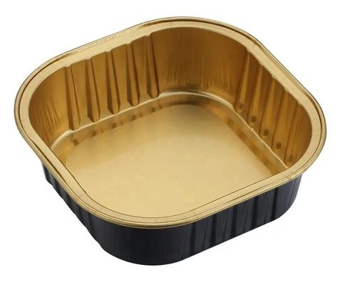 ファーストフードやパンパン用の使い捨ての長方形アルミホイルパン