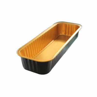 ファーストフードやパンパン用の使い捨ての長方形アルミホイルパン