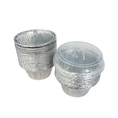 食品包装プロセス パルプ型 鋳造 プラスチック蓋付きの丸いアルミホイルボウル