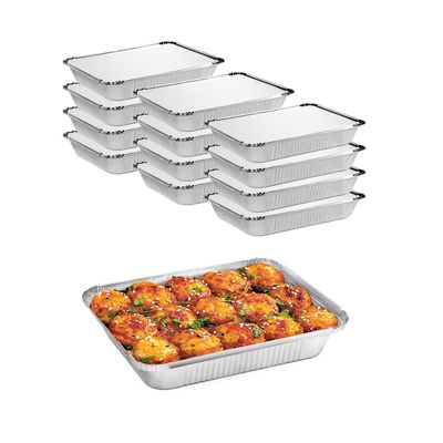 カードボード蓋 シルバー アルミホイール 食品保管と持ち帰り用のランチボックス 890cc